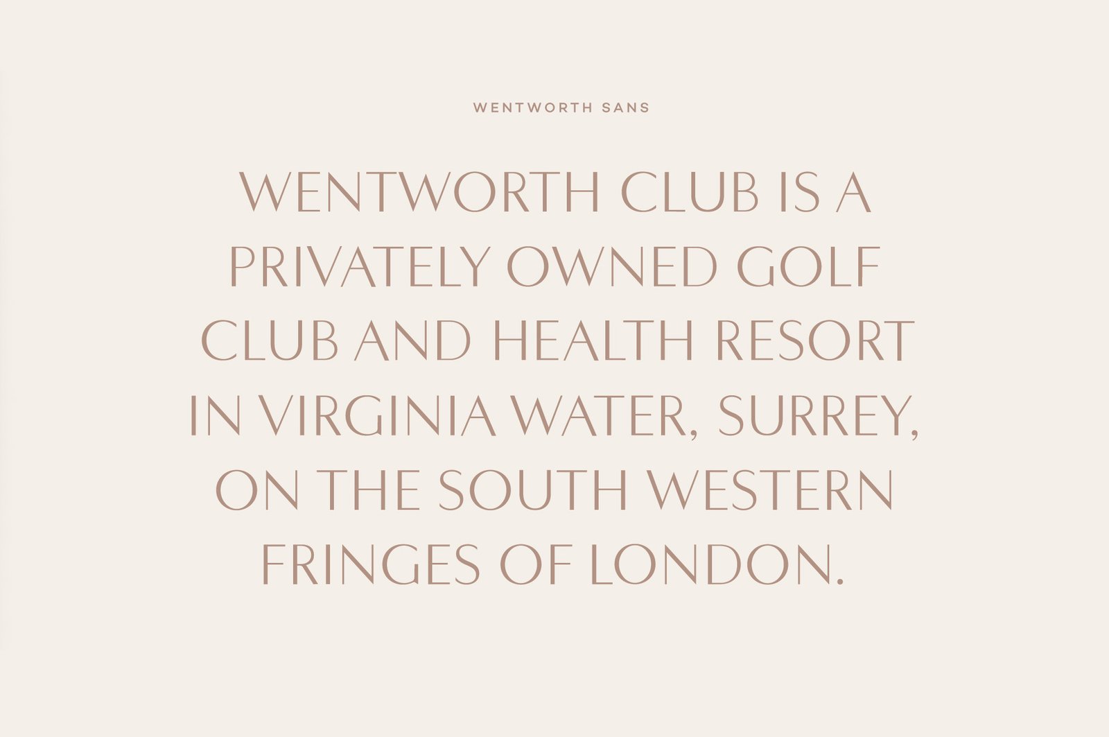 Wentworth Club